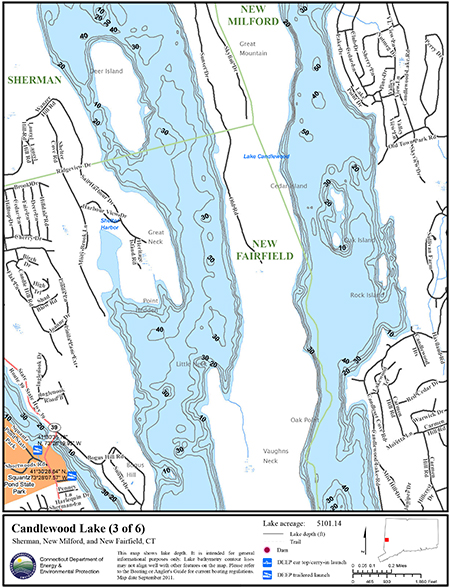 Milford Lake Depth Chart