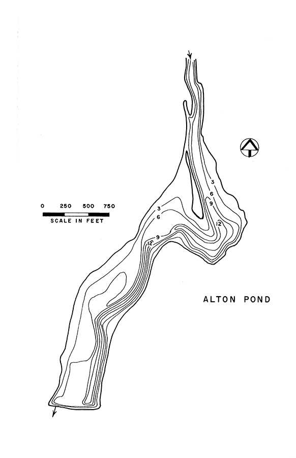 Alton Pond Lake Map