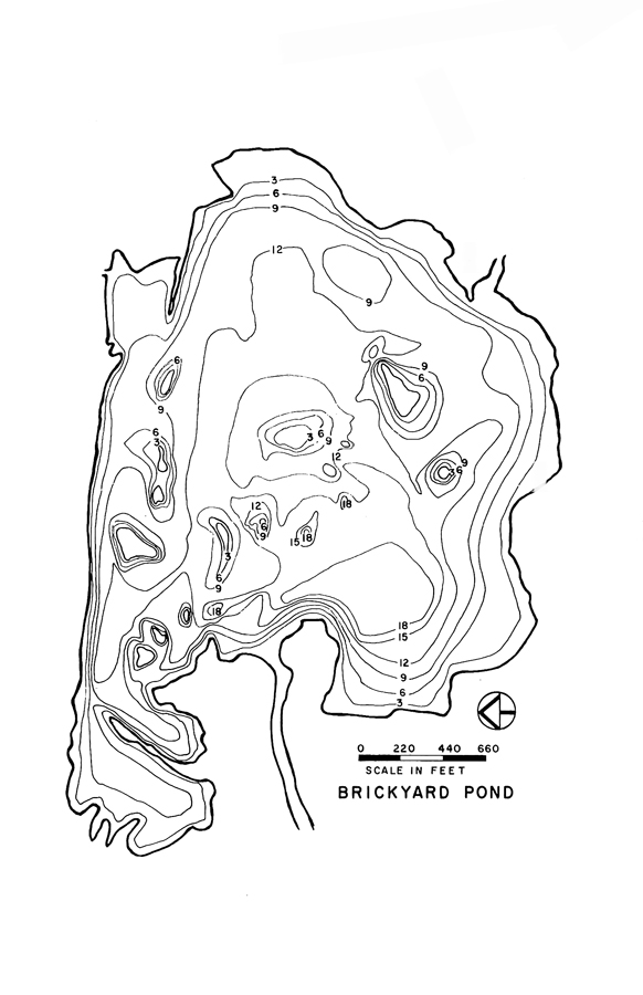 Brickyard Pond Lake Map