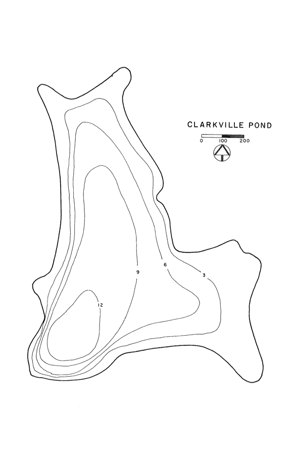 Clarkville Pond Lake Map