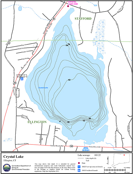 Crystal Lake Ellington Map