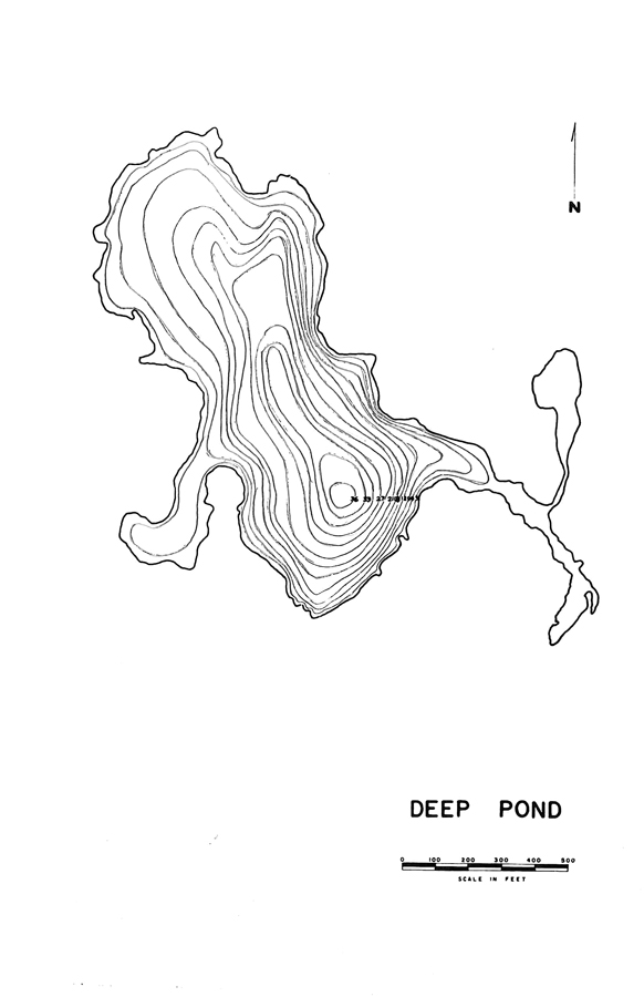 Deep Pond Lake Map