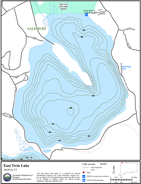 East Twin Lake Map
