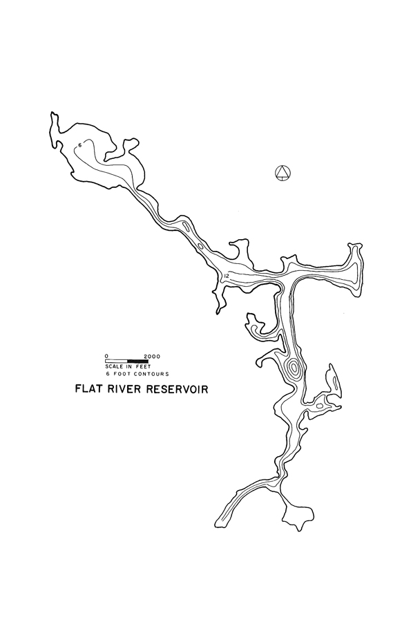 Flat River Reservoir Map