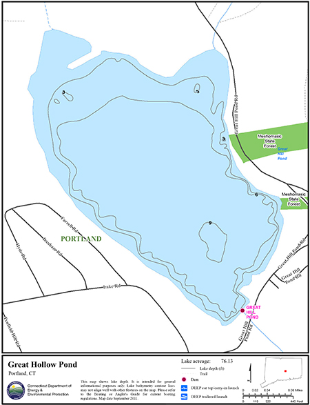 Great Hollow Pond Map