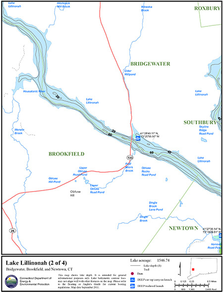 Lake Lillinonah Map