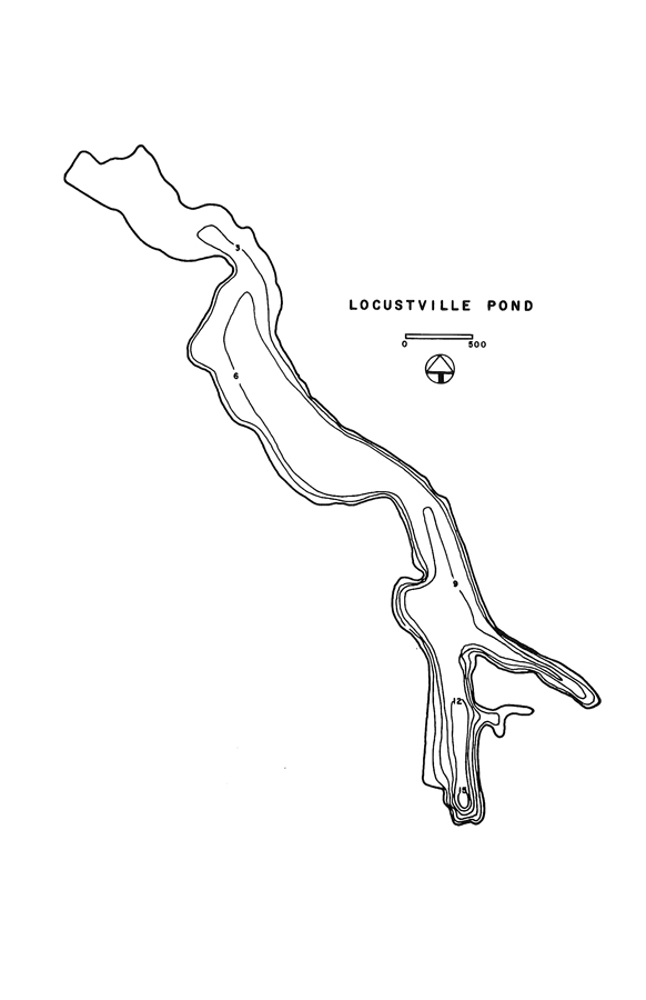Locustville Pond Lake Map