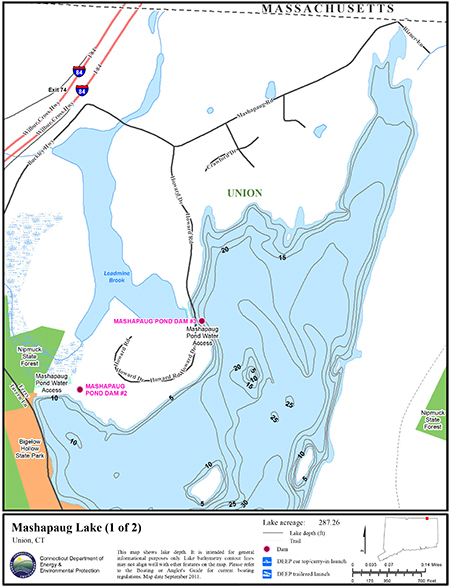 Mashapaug Lake Map