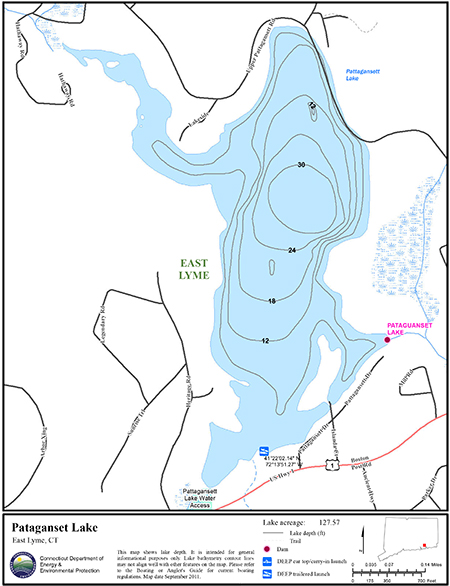 Pataganset Lake Map