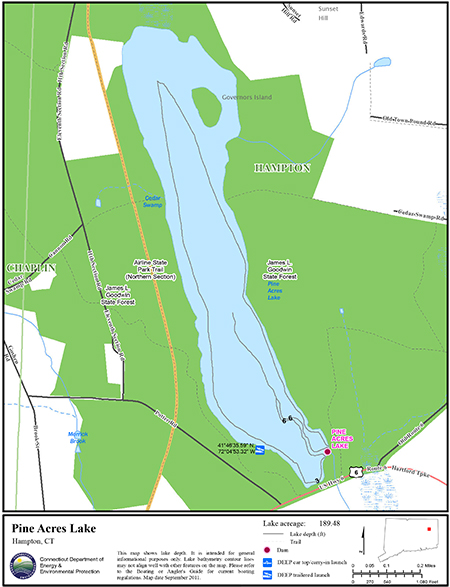 Pine Acres Lake Map