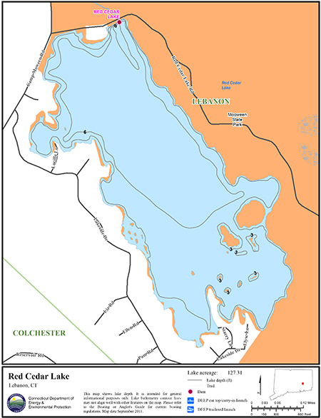 Red Cedar Lake Map