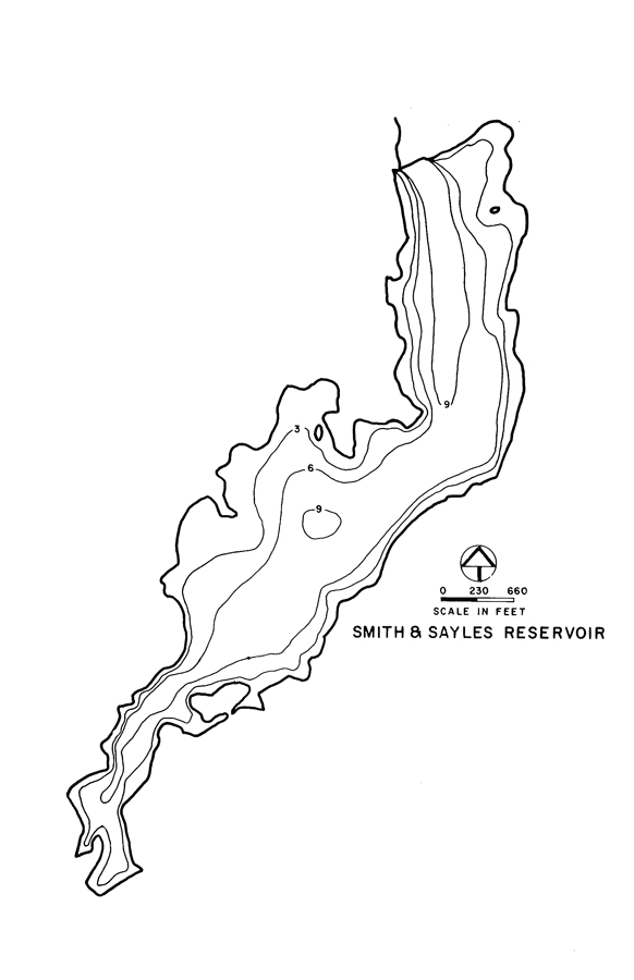 Smith & Sayles Reservoir Map