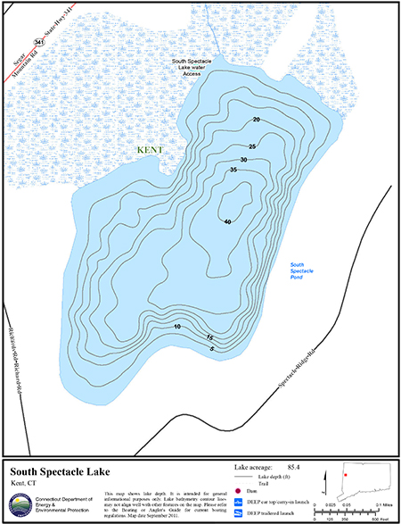 South Spectacle Lake Map