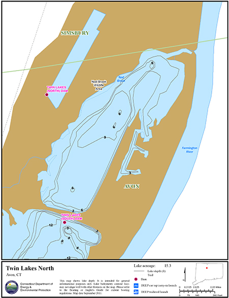 Twin Lakes North Map