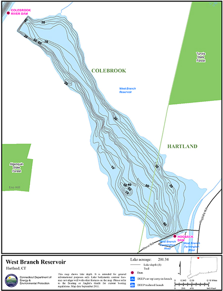West Branch Reservoir Map