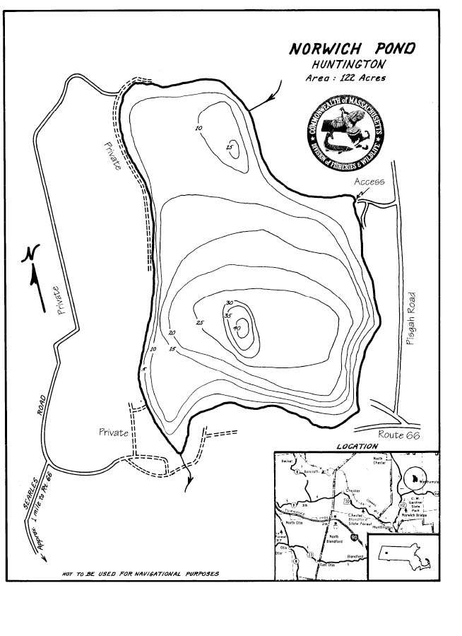 Norwich Pond Map