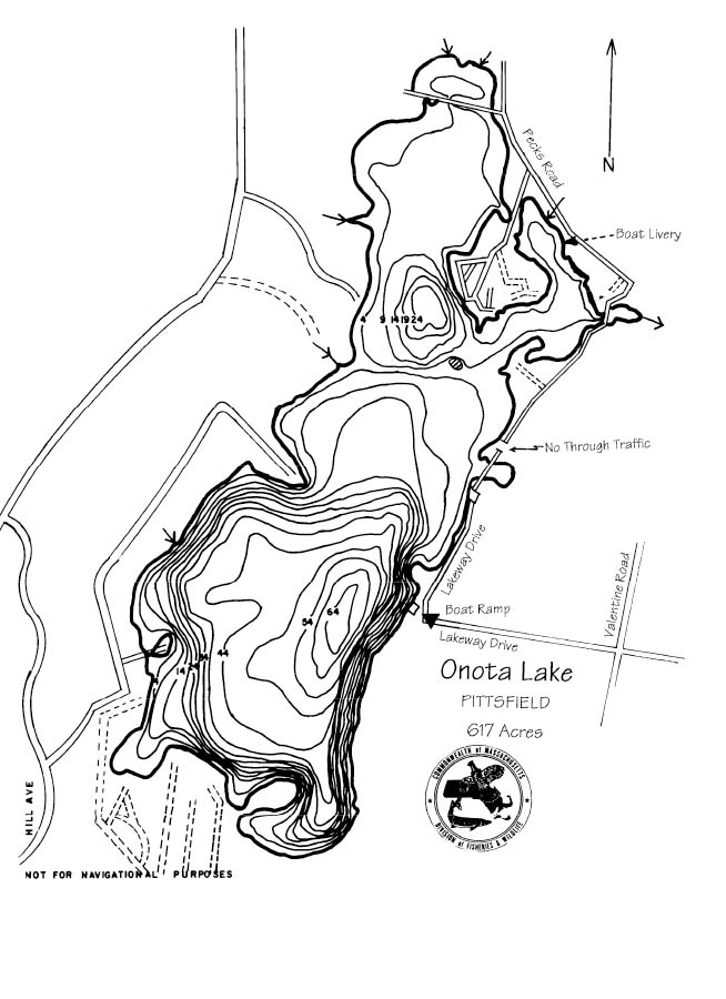 Onota Lake Map