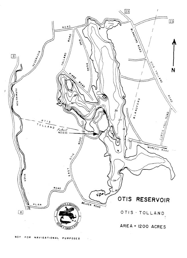 Otis Reservoir Map