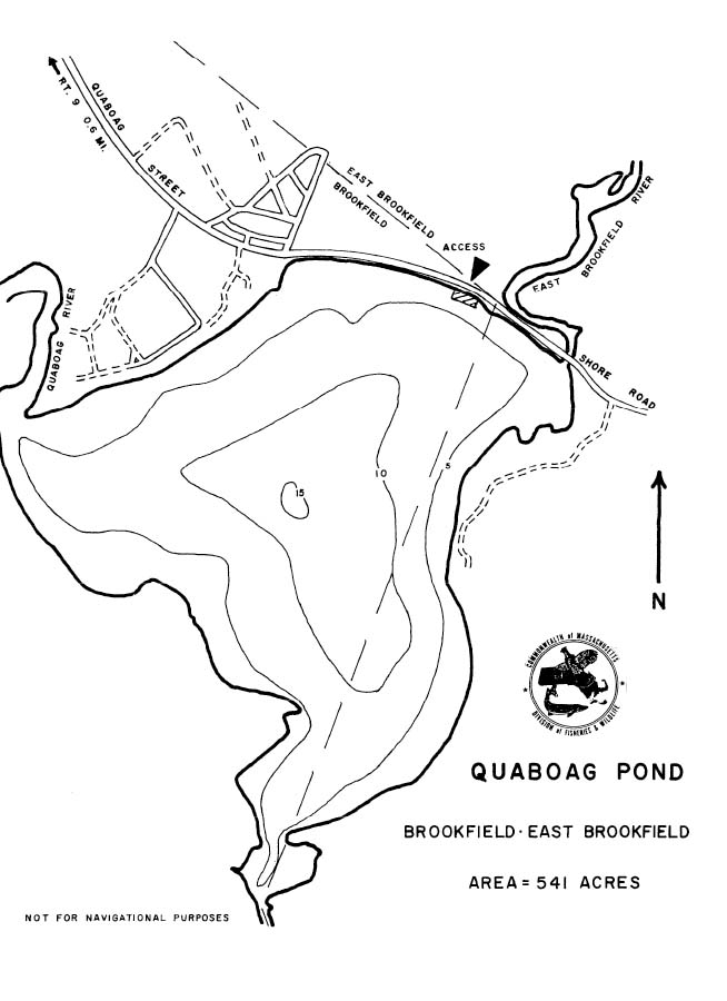 Quaboag Pond Map