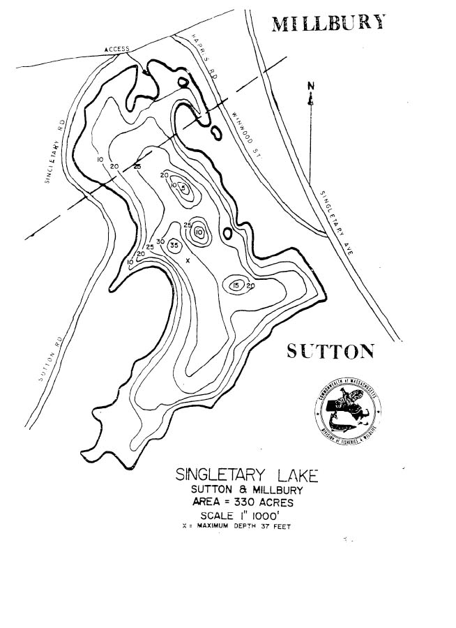 Singletary Lake Map
