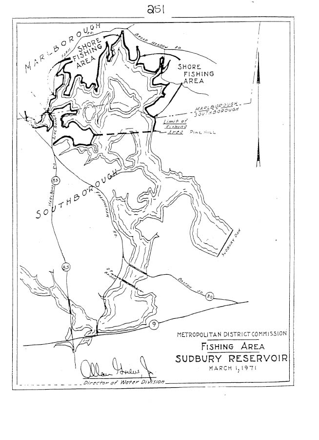 Sudbury Reservoir Map