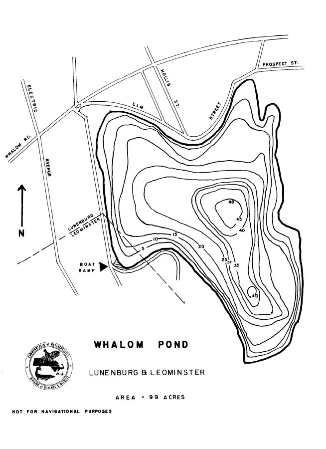 Whalom Pond Map
